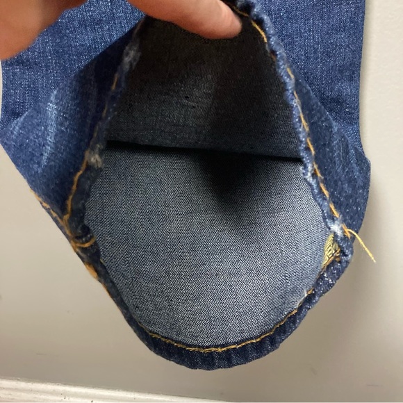 True Religion Ricky Super T Relaxed Straight dark contrast stitching size 38 - Picture 12 of 16